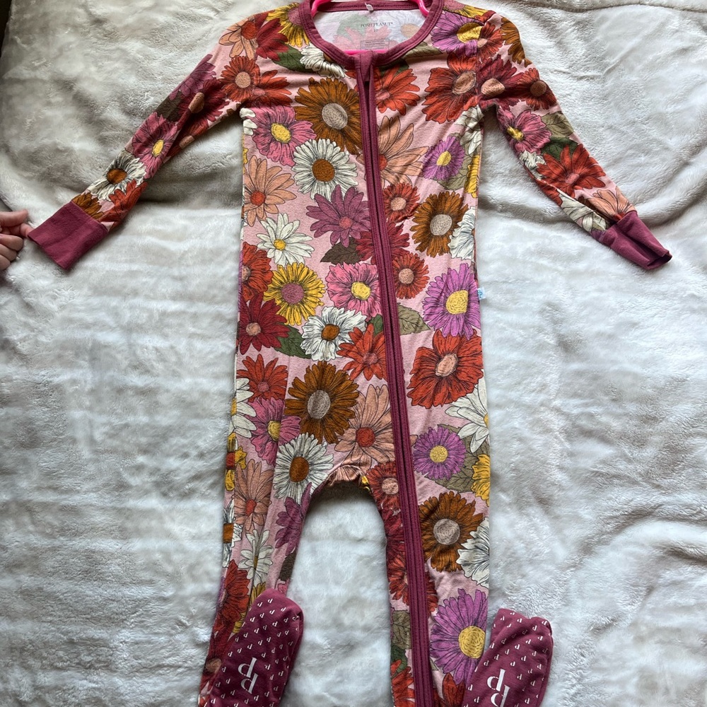 Floral Kids One Piece Pajama